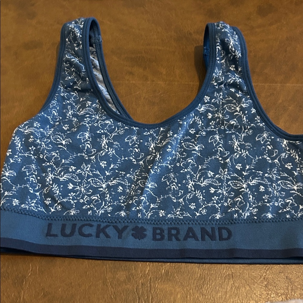 Lucky Brand Floral Sports Bra Bundle